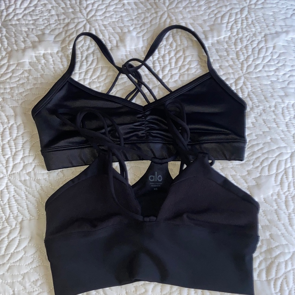 Black Sports Bra Alo Yoga Bundle